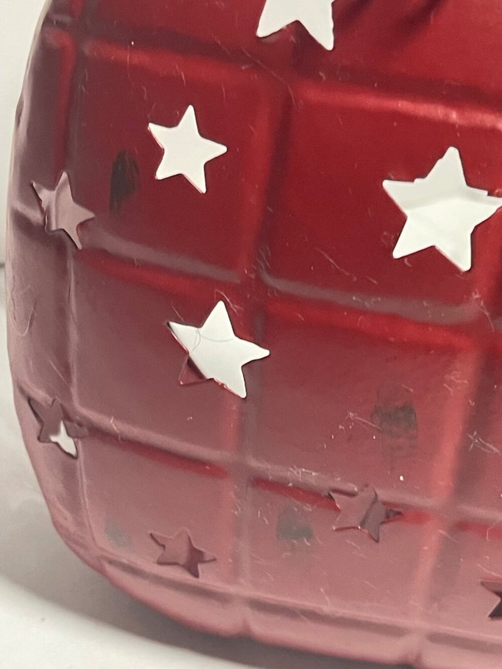 Metal Apple Star Cutout Tea Light Candle Holders Red Set Of 2 Rustic Home Decor - Picture 11 of 16